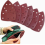 60-Pack Sandpaper for 11-Hole Triangular Detail Sanders, Hook and Loop, Grits 40/60/80/120/180/240 1