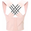 Posture Corrector for Women and Men, Adjustable Back Support Brace, Breathable Shoulder Strap, Pink M 1