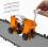 Portable Chainsaw Chain Sharpener Kit, Hand Crank Sharpening Tool for Electric Chainsaws, Orange 1