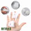 8 Pack Gel Toe Separators for Bunions, Silicone Correctors for Overlapping and Hammer Toes, Clear 2