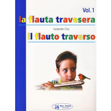 ORY, Método de Flauta Transversal, Volume 1, Partituras em Espanhol e Italiano