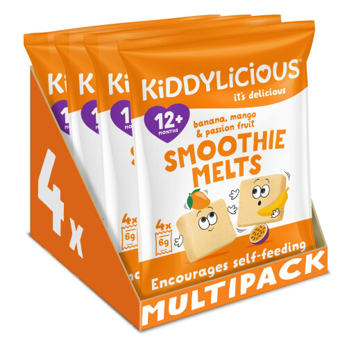 Kiddylicious Banana, Mango & Passionfruit Smoothie Melts - Delicious S