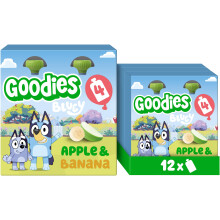 Goodies Bluey Kids Snack Apple & Banana Smoothie Pouches 3 x (4 x 100