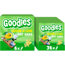 Goodies Lemon & Lime Oat Bars, High in Fibre, Multipack 6 x (6 x 23 g)
