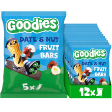 Goodies Kids Snack Date & Nuts Fruit Bars, 12 x 20 g