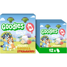 Goodies Bluey Kids Snack Fruit Yoghurt Pouches, 3 x (4 x 100 g)