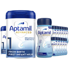 Aptamil Baby Milk IFM Monthly Milks Feeding Bundle - 2 x Advanced IF 8