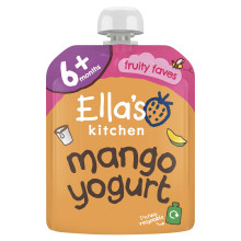 Ella's Kitchen Organic Mango Yoghurt Greek Style 6+ Months, Single, 90