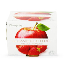 (Pack Of 12) - Organic Apple & Strawberry Puree | CLEARSPRING WHOLEFOO
