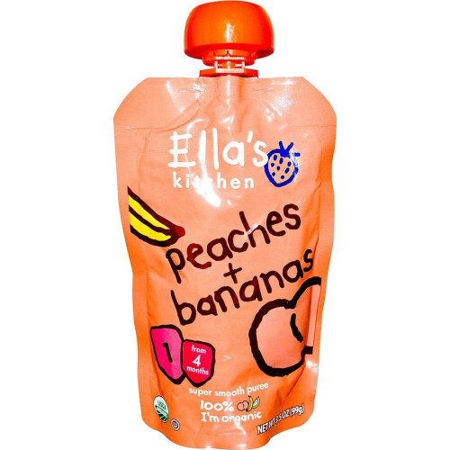 Ella'S Kitchen | Peaches & Bananas | 6 x 120g