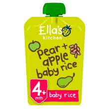 Ella's Kitchen Pears, Apples & Baby Rice Stage 1 From 4 Mths 120G