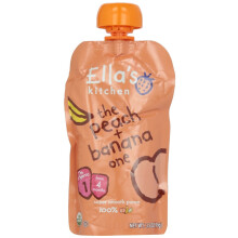Ella'S Kitchen Peaches + Bananas From 4 Months 120G - Pack of 2