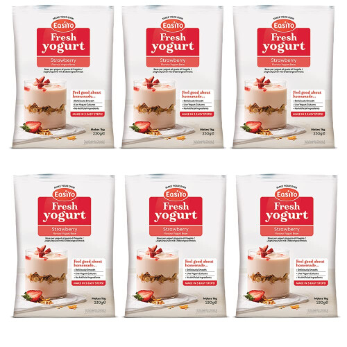 Easiyo Strawberry Yoghurt Mix 230g - Pack of 6
