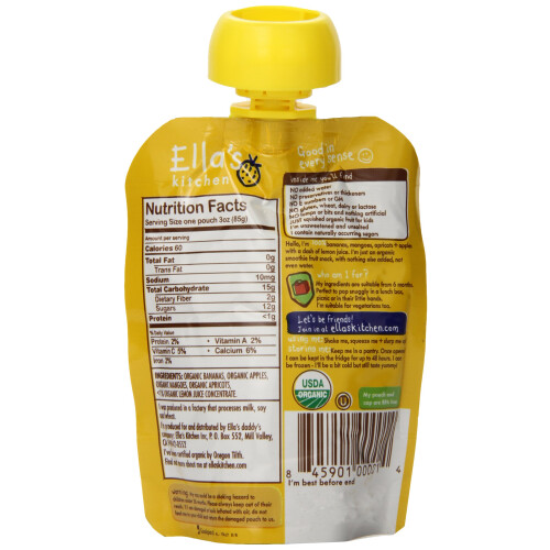 Ella's Kitchen Smoothie Fruit - The Yellow One 1