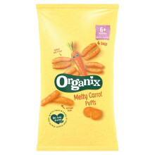 Organix Finger Food Melty Carrot Puffs, 4 x 18g