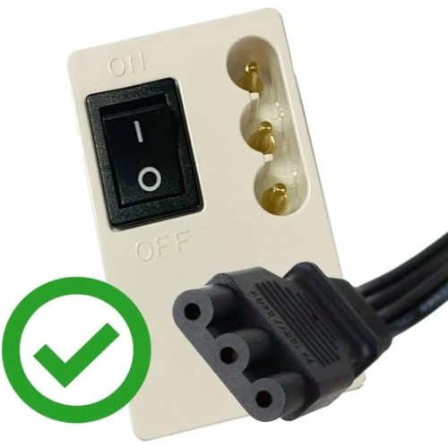 Universal Foot Pedal for Sewing Machines, Replacement Speed Controller with Power Cord, Black 2