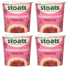 4 x 60g Scottish Raspberry Honey Porridge Wholesome & Hearty Food Heal