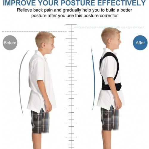 Kids Posture Corrector, Adjustable Shoulder Straps for Teenagers, Back Support to Improve Posture 1