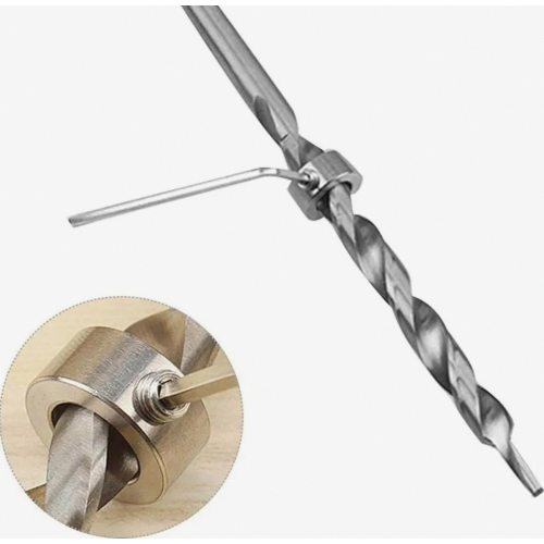 9 Piece Drill Depth Stop Ring Set, HSS Drill Bit Collars, Adjustable Positioning Guides, 3 to 12 mm 2