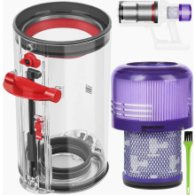 Dust Collection Bin and Filter Replacement for Cordless Vacuum Cleaner, Dust Container Canister