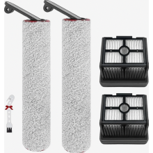 Replacement Brush Set for H12 Pro and H12 Dual Wet and Dry Vacuum Cleaners, 2 Brush Rolls, 2 HEPA Filters, Cleaning Brus