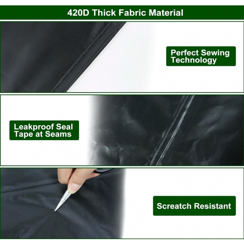 Waterproof Garden Table Cover, UV Resistant Rectangular Patio Table Protector, 160 x 90 x 15 cm 1