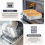 2 Pack Stainless Steel Loaf Pans, Rectangular Bread Baking Tins for Bread and Cakes, Dishwasher Safe 4