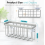 Kitchen Sink Sponge Holder, Dish Sponge Caddy, Compact Draining Rack, Matte Silver for Home Kitchens 2