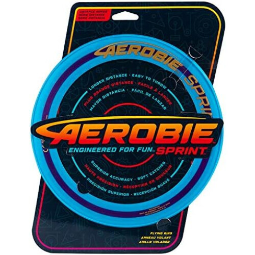 Aerobie Sprint Ring, disco voador exterior, 25 cm, multicolor, para jogos de captura 1