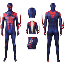 (Set, XL) Spider-Man 2099 Miguel O'Hara Costume Cosplay Suit for Adults Kids Halloween Party