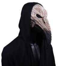 Steampunk Plague Doctor Mask, Long Nose Beak Latex Bird Mask for Cosplay Masquerade Party, Halloween Costume Accessory