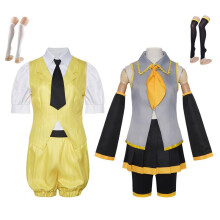 (yellow, XL) Venice Horror Night Cosplay Men's Striped Suit Costume Halloween Anime Role Play Outfit