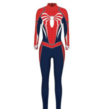 (M, 5) Halloween Hero Cosplay Bodysuit - Men's Slim Fit Printed Jumpsuit for Stage & Party Costume