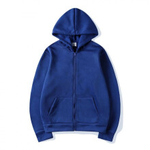 (white, L) Zip Up Hoodie Sweatshirt Solid Color Athletic Jacket Unisex Loose Fit Cardigan for Fall Winter
