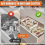 Contenitore per snack a prova di perdite con 8 scomparti e coperchio, organizer riutilizzabile per frutta, noci e biscotti. 3
