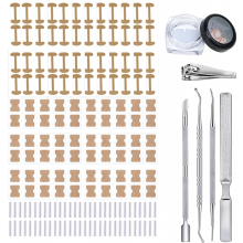 Set per unghie incarnite, kit per pedicure con strisce correttive, tagliaunghie, spingicuticole, lima e tubetto