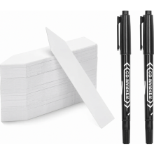 200 etichette in plastica per piante, segnaposto da giardino scrivibili, etichette resistenti alle intemperie per uso esterno, 10 x 2 cm