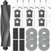 Kit di accessori per robot aspirapolvere da 24 pezzi con spazzola principale, sacchetti per la polvere, panni per la pulizia e filtri HEPA.