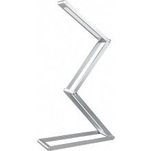 Lampada da scrivania a LED, dimmerabile e pieghevole, in alluminio, luce diurna per ufficio, ideale per la lettura, colore argento.