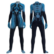 (160, Style 2) Halo 4 Cortana Cosplay Costume Halloween Stage Performance Jumpsuit Bodysuit for Women