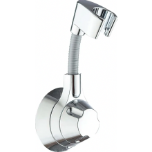 Suporte para Chuveiro sem Furos, Suporte para Chuveiro de Mão Ajustável em 360 Graus, Adesivo Forte, ABS Prateado