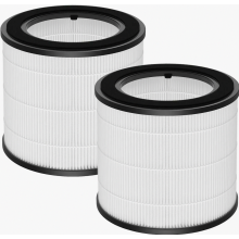 Pacote com 2 filtros HEPA H13 de reposição compatíveis com purificadores de ar da série 800, pré-filtro de nylon AC0830/10 e AC0820/30.