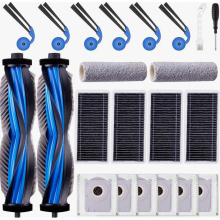 Kit de reposição para aspirador robô com 22 peças, incluindo 2 escovas principais, 2 rolos de limpeza, 6 sacos de pó, 6 escovas laterais e 4