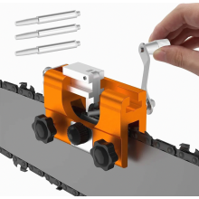 Kit portátil para afiar correntes de motosserras, ferramenta de afiar manual para motosserras elétricas, laranja.