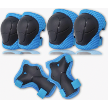 Conjunto de Equipamento de Proteção Infantil, 6 peças, Joelheiras e Cotoveleiras para Patinação Inline, Ciclismo e Esportes, Azul