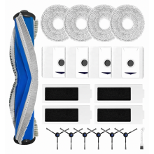 Conjunto de 22 peças de acessórios de reposição para aspiradores robô, incluindo escova principal, sacos de pó, panos de limpeza, filtros e