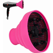 Difusor para secador de cabelo, ideal para cabelos cacheados e ondulados, aumenta o volume e define a textura natural.