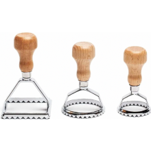 Conjunto de 3 Cortadores de Ravioli em Aço Inoxidável, Ferramentas para Massa de Ravioli e Gyoza para Uso Doméstico