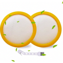 Kit com 2 filtros HEPA para aspiradores de pó antiácaros, aspiradores de mão e limpadores de colchão.