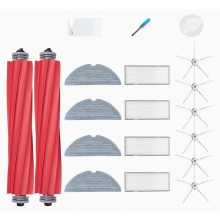 Kit de substituição compatível com o aspirador robô S7, incluindo 4 filtros, 4 escovas laterais, 4 panos de limpeza, escova principal e ferr